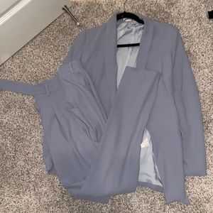 Powder Blue Blazer & Pant Set